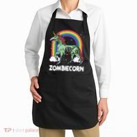 Spooky Rainbow Zombiecorn Halloween Costume Apron thumb 2