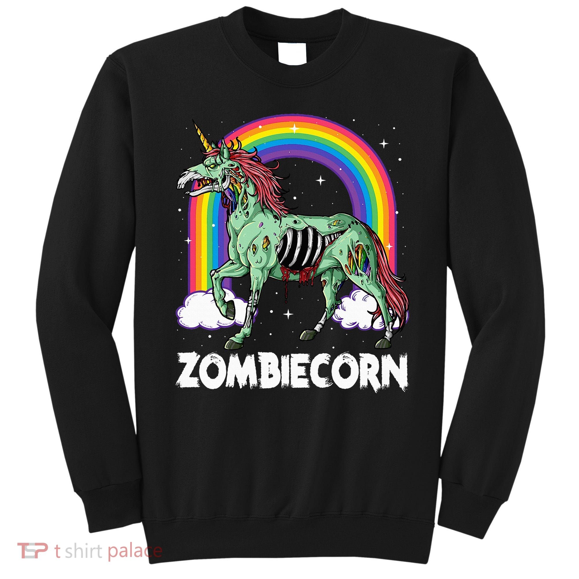Spooky Rainbow Zombiecorn Halloween Costume Sweatshirt