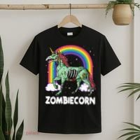 Spooky Rainbow Zombiecorn Halloween Costume T-Shirt thumb 2