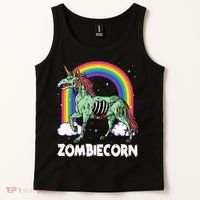 Spooky Rainbow Zombiecorn Halloween Costume Tank Top thumb 2