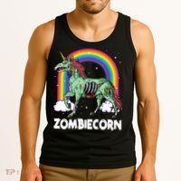 Spooky Rainbow Zombiecorn Halloween Costume Tank Top thumb 3