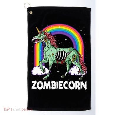 Spooky Rainbow Zombiecorn Halloween Costume Golf Towel