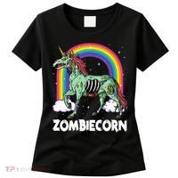 Spooky Rainbow Zombiecorn Halloween Costume Women's T-Shirt thumb 0