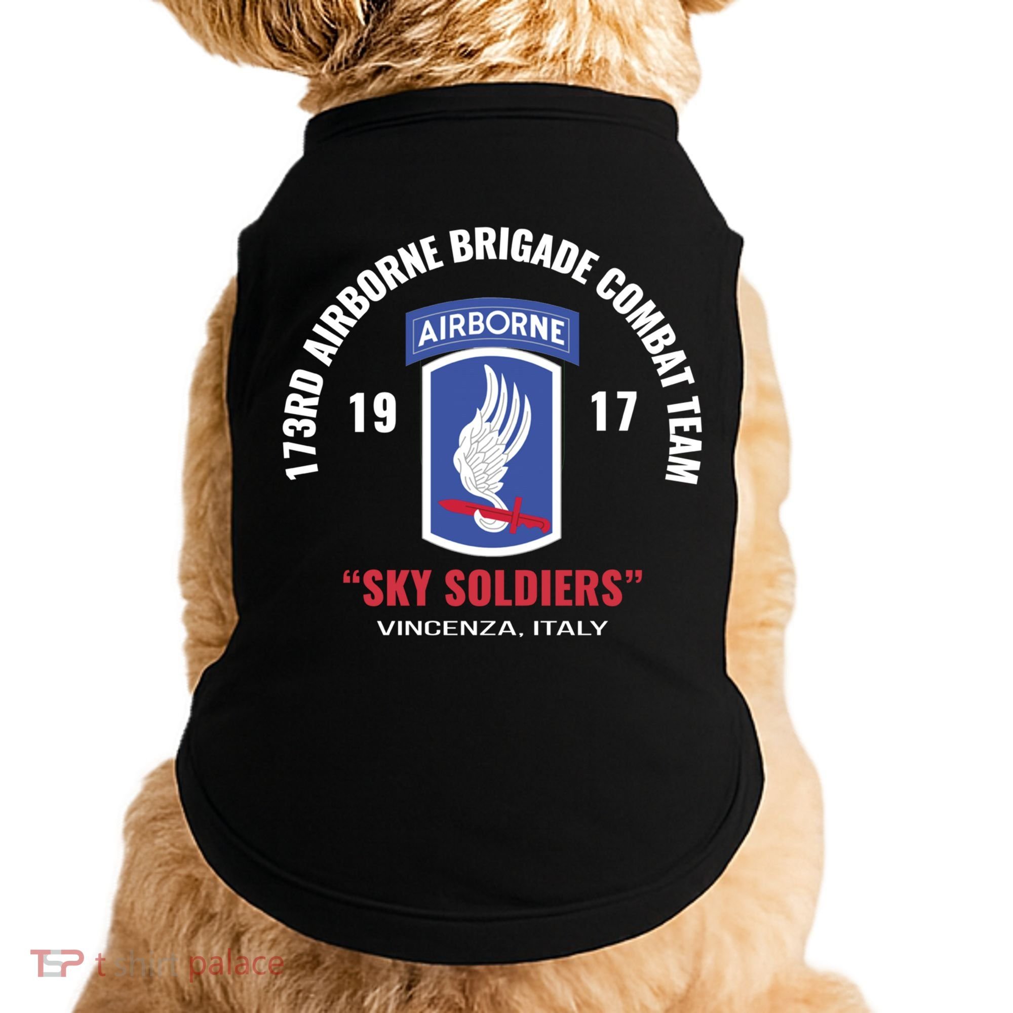Sky Soldiers 173rd Airborne Combat Team Gift Doggie Tank