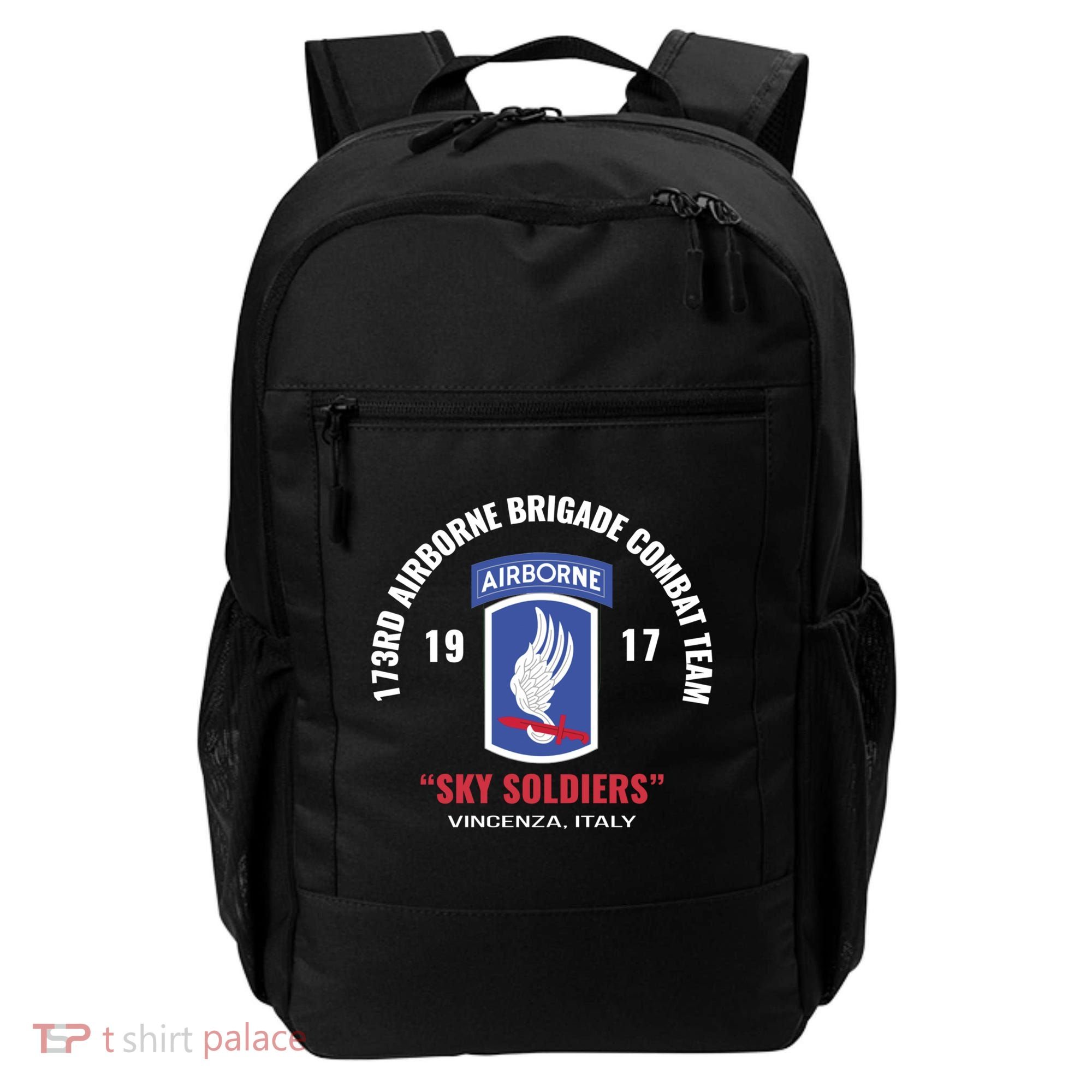 Sky Soldiers 173rd Airborne Combat Team Gift Backpack