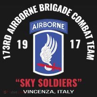 Sky Soldiers 173rd Airborne Combat Team Gift Ornament thumb 1