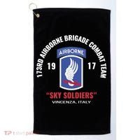 Sky Soldiers 173rd Airborne Combat Team Gift Golf Towel thumb 0