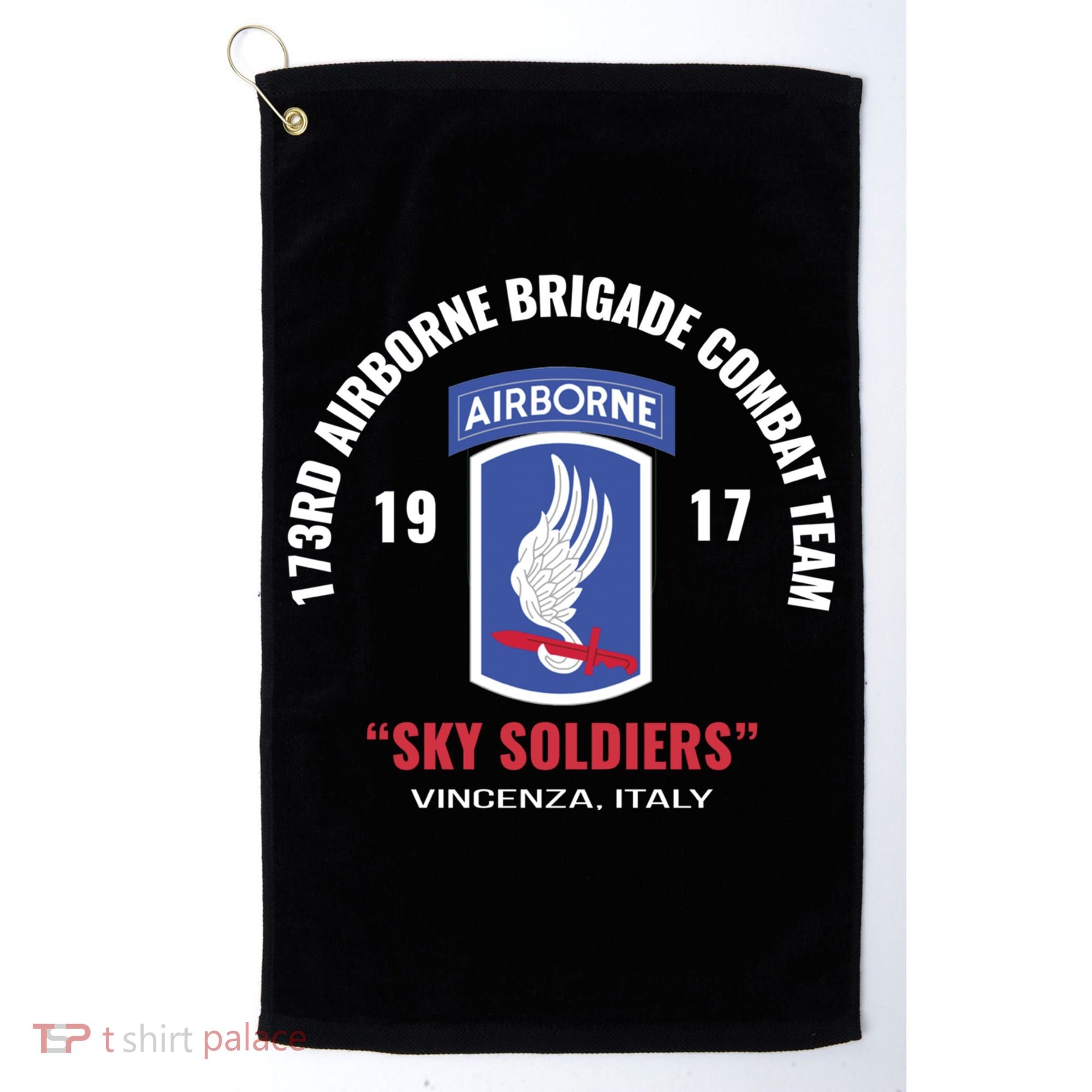 Sky Soldiers 173rd Airborne Combat Team Gift Golf Towel
