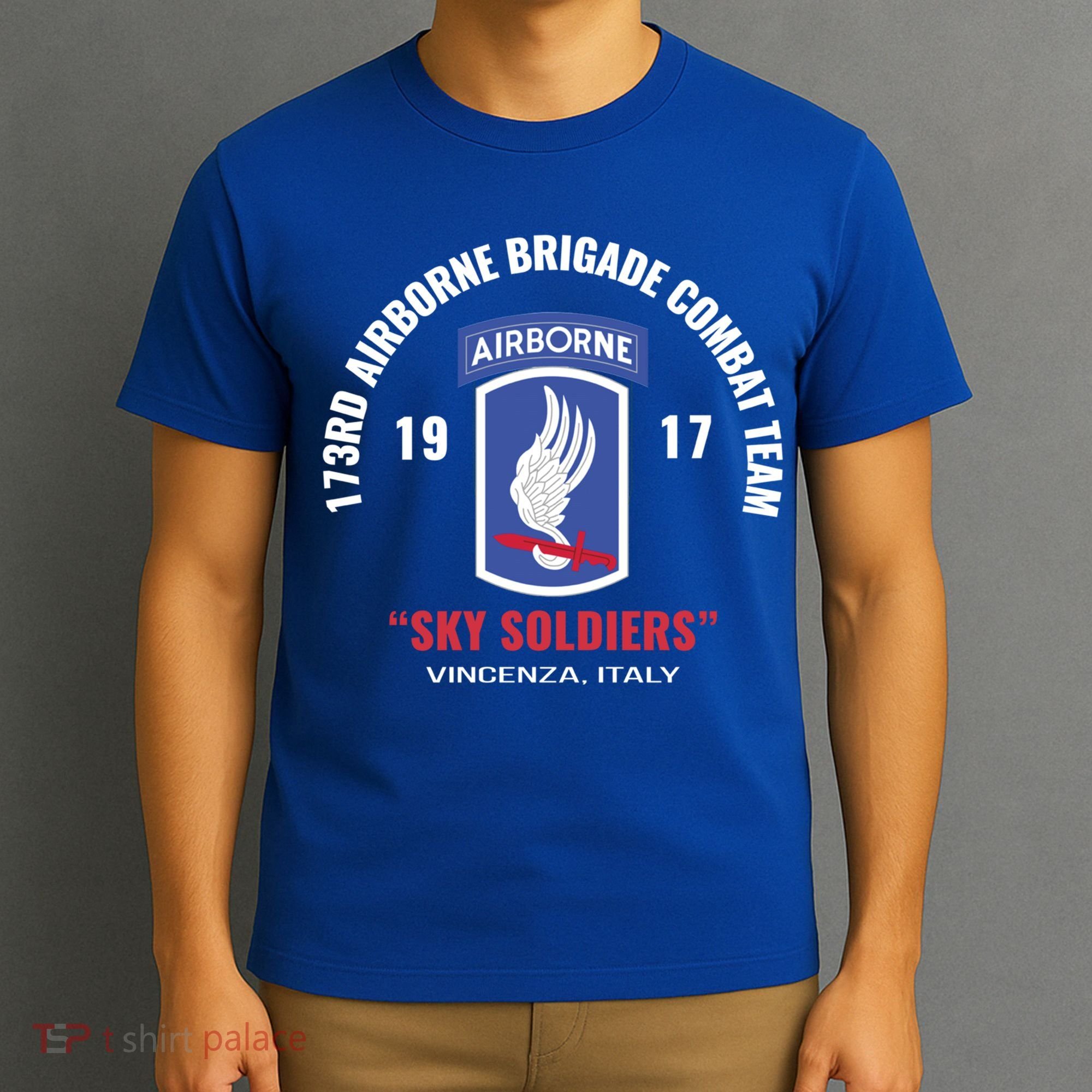 Sky Soldiers 173rd Airborne Combat Team Gift T-Shirt