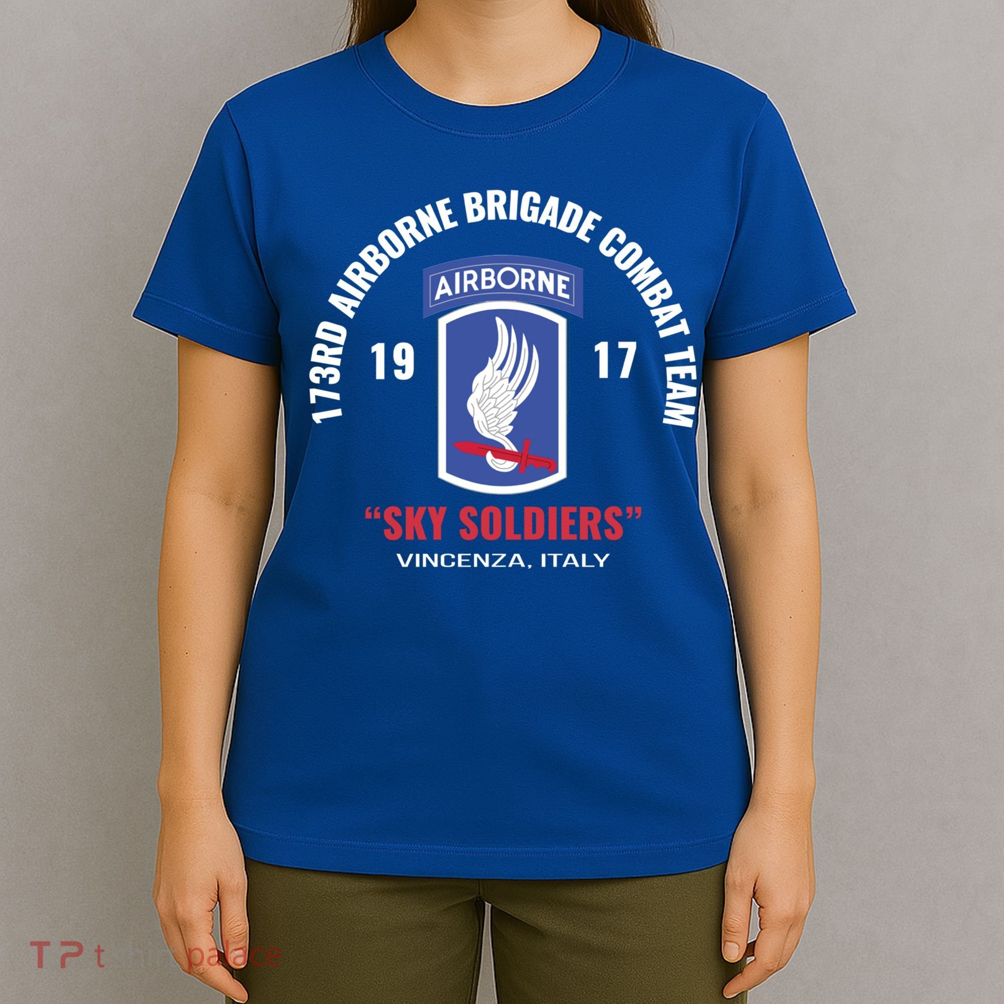 Sky Soldiers 173rd Airborne Combat Team Gift T-Shirt