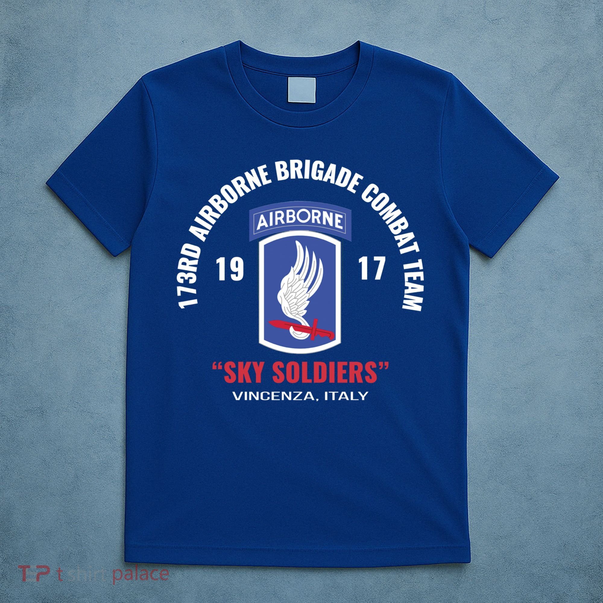 Sky Soldiers 173rd Airborne Combat Team Gift T-Shirt