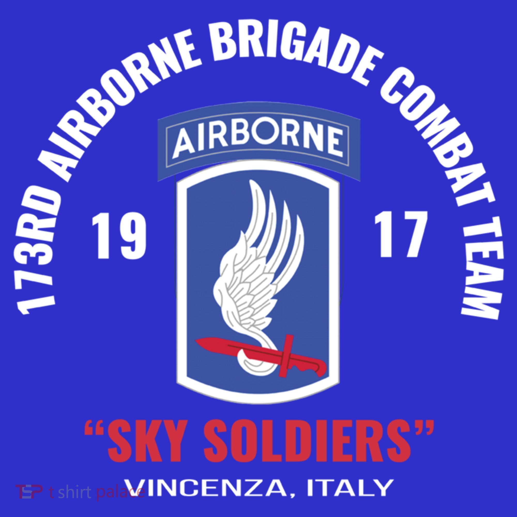 Sky Soldiers 173rd Airborne Combat Team Gift T-Shirt