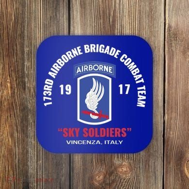 Sky Soldiers 173rd Airborne Combat Team Gift Coaster