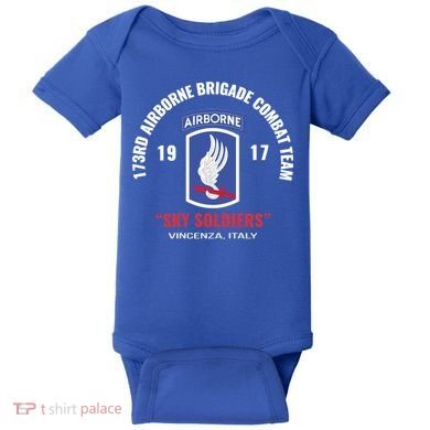 Sky Soldiers 173rd Airborne Combat Team Gift Baby Bodysuit
