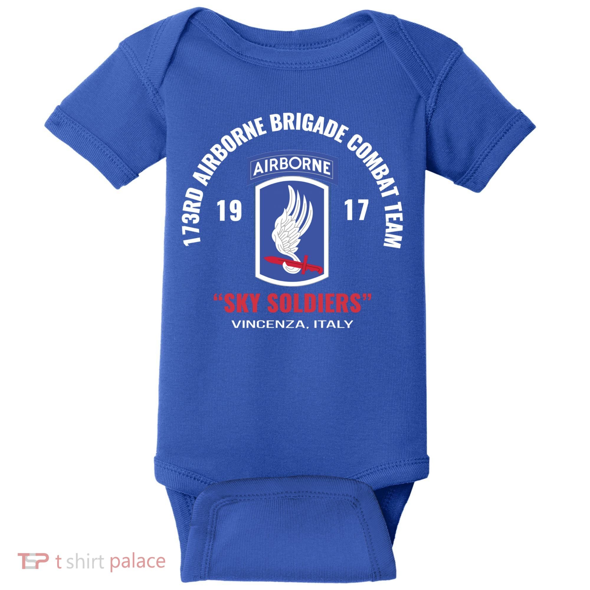 Sky Soldiers 173rd Airborne Combat Team Gift Baby Bodysuit