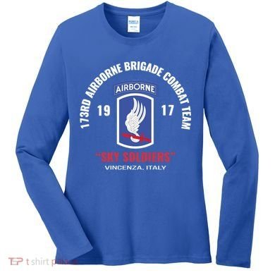 Sky Soldiers 173rd Airborne Combat Team Gift Women's Long Sleeve Shirt