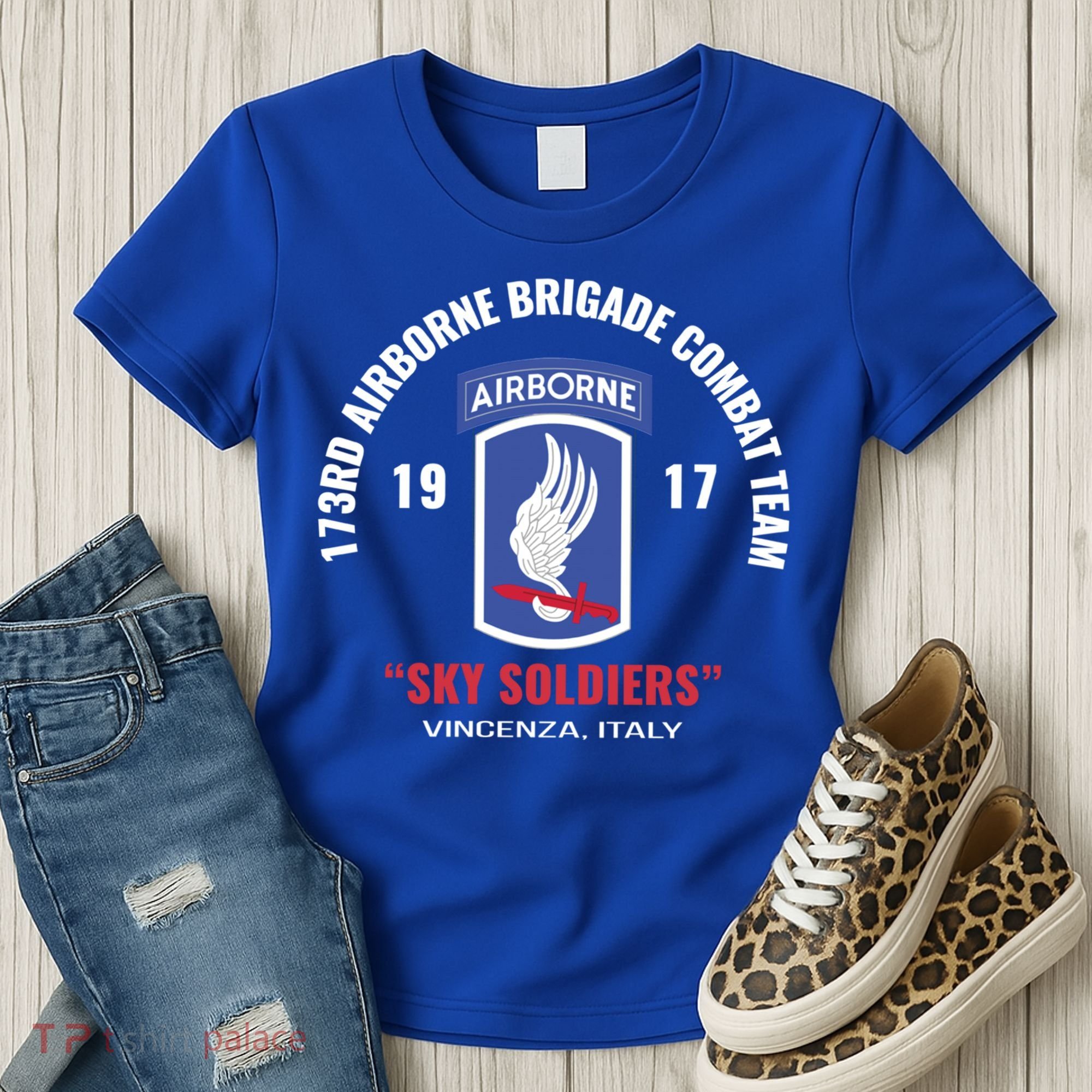 Sky Soldiers 173rd Airborne Combat Team Gift Women's T-Shirt