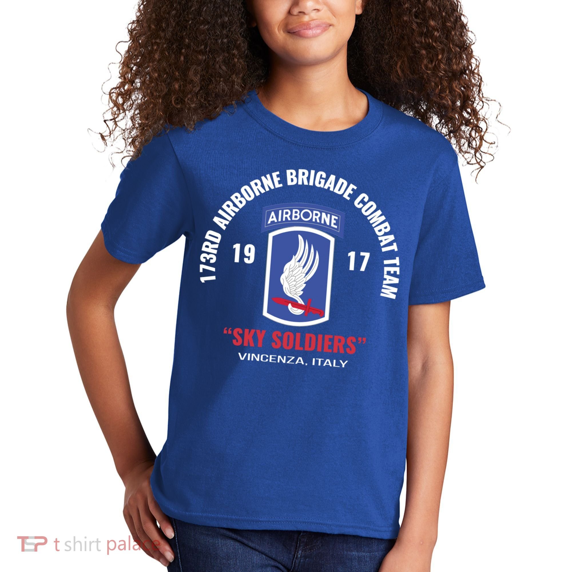 Sky Soldiers 173rd Airborne Combat Team Gift Kids T-Shirt