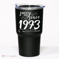Sassy Since 1973 Birthday 50th Birthday Tumbler thumb 0