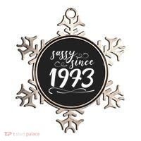 Sassy Since 1973 Birthday 50th Birthday Ornament thumb 0