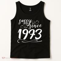 Sassy Since 1973 Birthday 50th Birthday Tank Top thumb 2