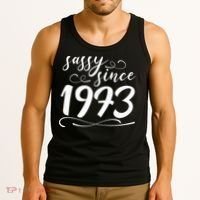 Sassy Since 1973 Birthday 50th Birthday Tank Top thumb 3