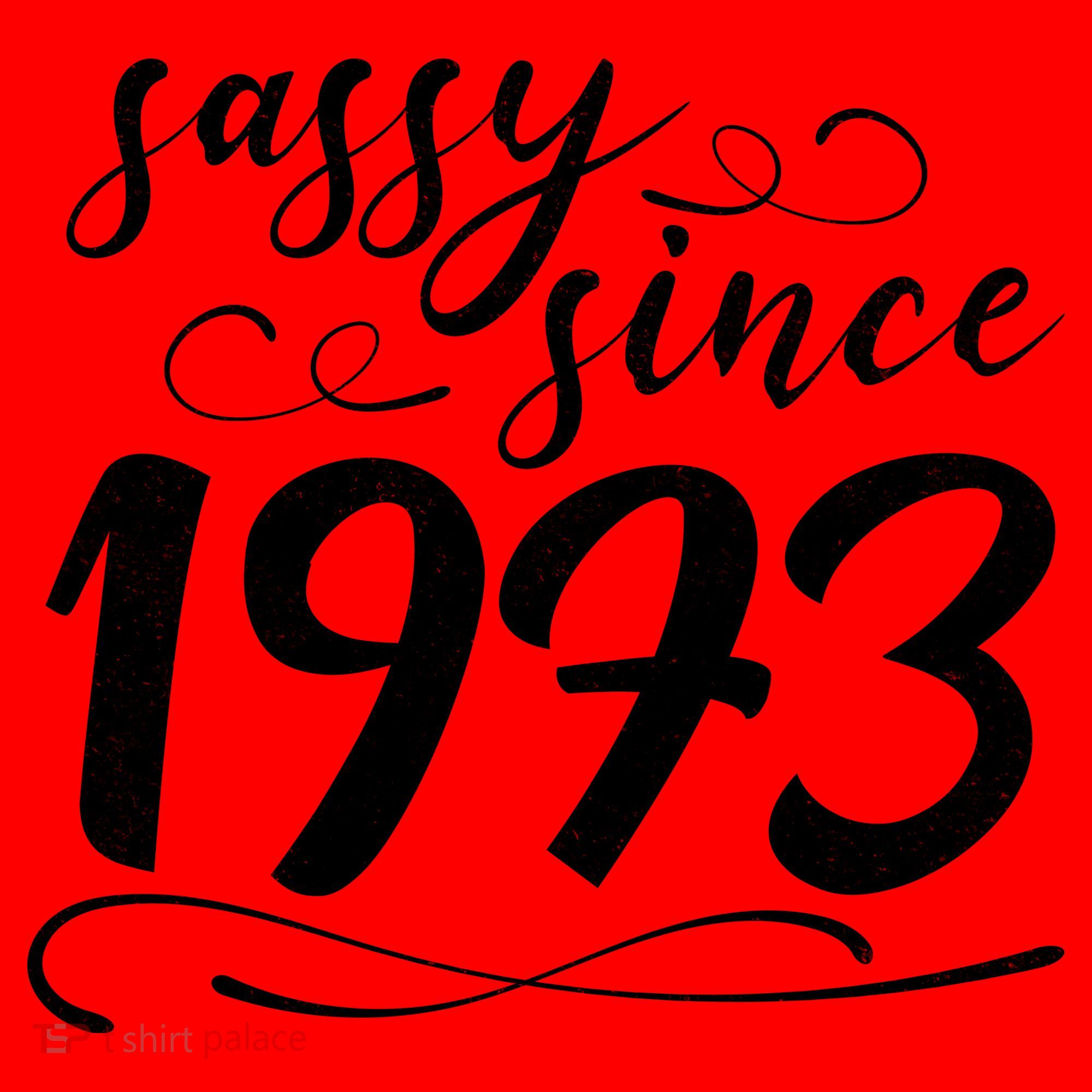 Sassy Since 1973 Birthday 50th Birthday Santa Hat