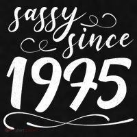 Sassy Since 1975 Birthday 50th Birthday Ladies PosiCharge Tri-Blend Wicking Tank thumb 2