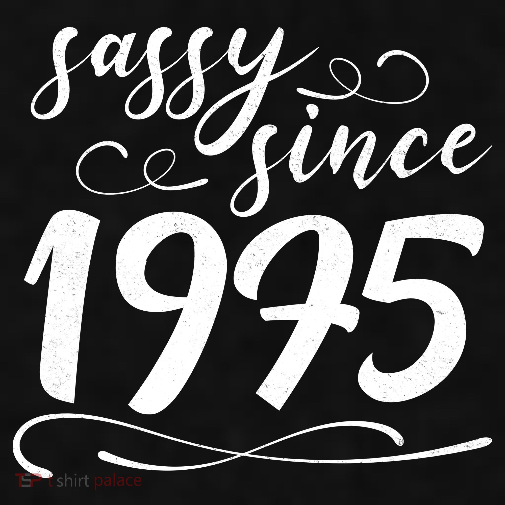 Sassy Since 1975 Birthday 50th Birthday Ladies PosiCharge Tri-Blend Wicking Tank
