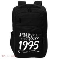Sassy Since 1975 Birthday 50th Birthday Impact Tech Backpack thumb 0