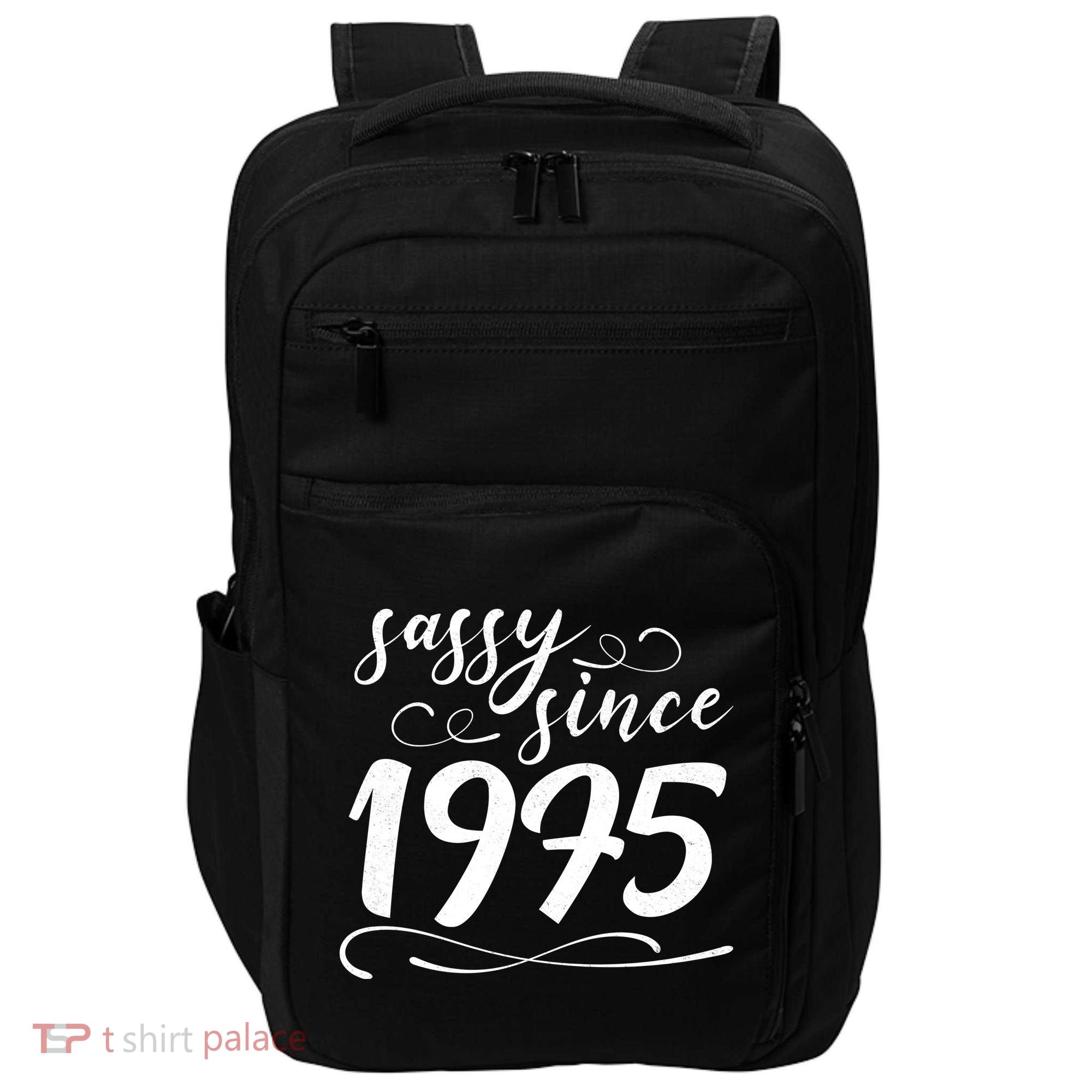 Sassy Since 1975 Birthday 50th Birthday Impact Tech Backpack