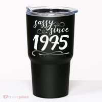 Sassy Since 1975 Birthday 50th Birthday Tumbler thumb 0
