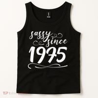 Sassy Since 1975 Birthday 50th Birthday Tank Top thumb 2