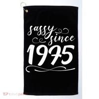 Sassy Since 1975 Birthday 50th Birthday Golf Towel thumb 0