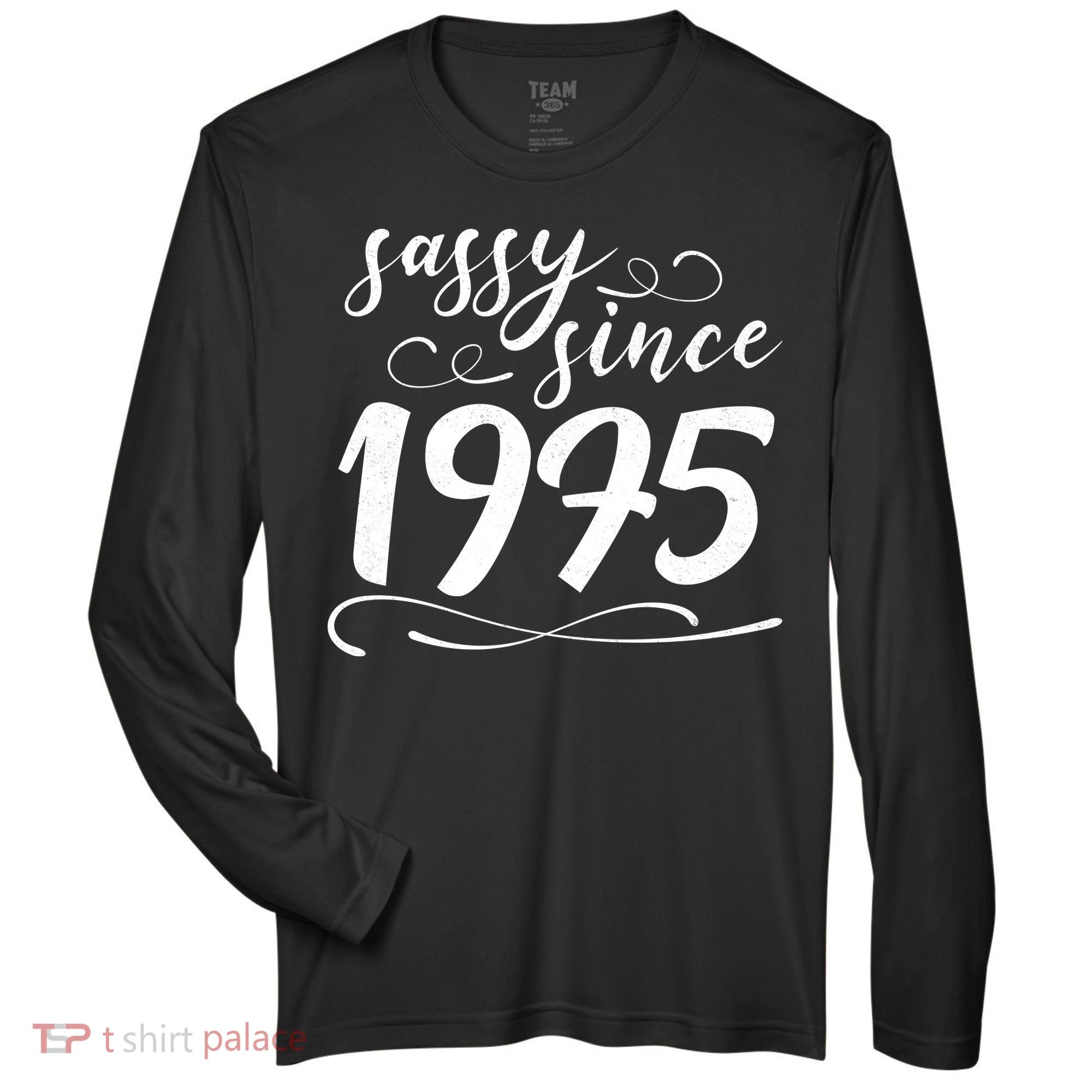 Sassy Since 1975 Birthday 50th Birthday Zone Performance Long-Sleeve T-Shirt
