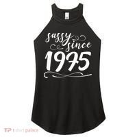 Sassy Since 1975 Birthday 50th Birthday Women's Perfect Tri Rocker Tank thumb 0