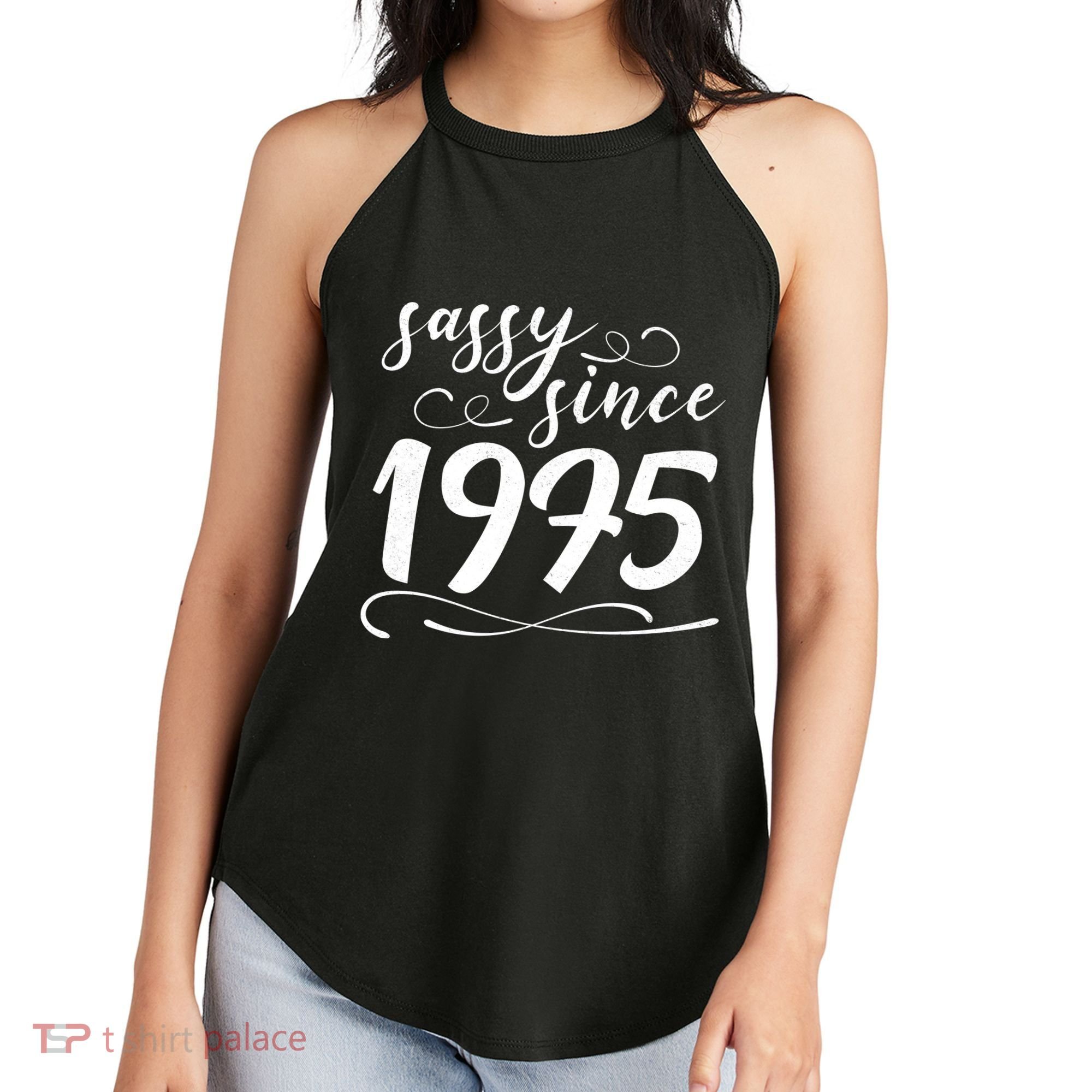 Sassy Since 1975 Birthday 50th Birthday Women's Perfect Tri Rocker Tank