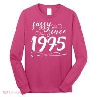 Sassy Since 1975 Birthday 50th Birthday Long Sleeve Shirt thumb 0