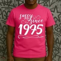 Sassy Since 1975 Birthday 50th Birthday T-Shirt thumb 3