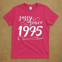Sassy Since 1975 Birthday 50th Birthday T-Shirt thumb 5
