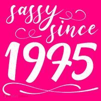 Sassy Since 1975 Birthday 50th Birthday Mousepad thumb 1