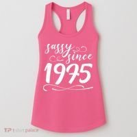 Sassy Since 1975 Birthday 50th Birthday Women's Tank Top thumb 0