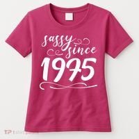 Sassy Since 1975 Birthday 50th Birthday Women's T-Shirt thumb 0