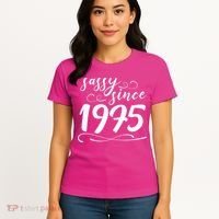 Sassy Since 1975 Birthday 50th Birthday Women's T-Shirt thumb 4