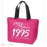 Sassy Since 1975 Birthday 50th Birthday Tote Bag thumb 3