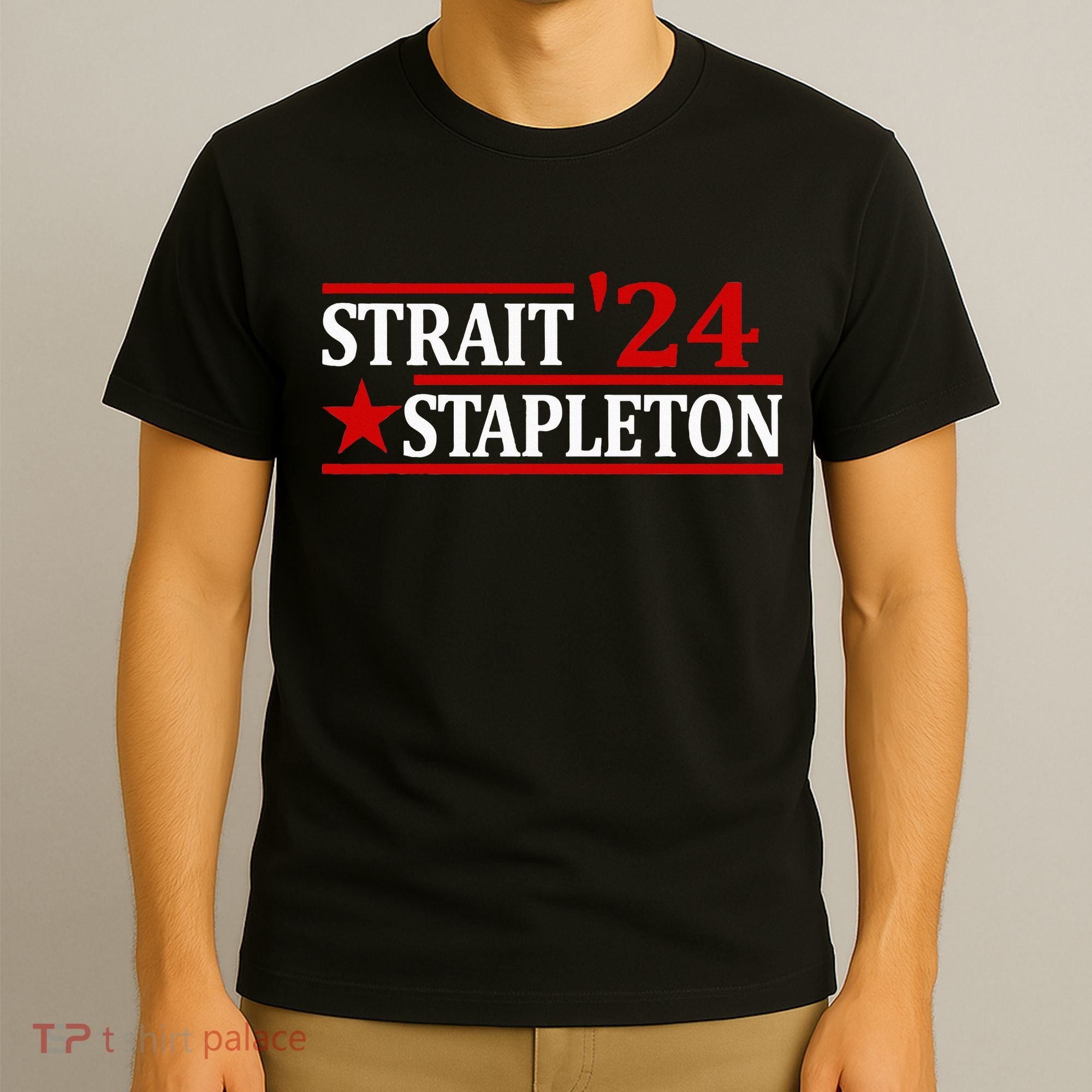 Stapleton Strait 24 Retro Vintage Country Cowboy Western T-Shirt