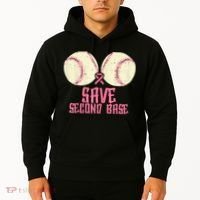 Support Save 2nd Base Breast Cancer Hoodie thumb 2