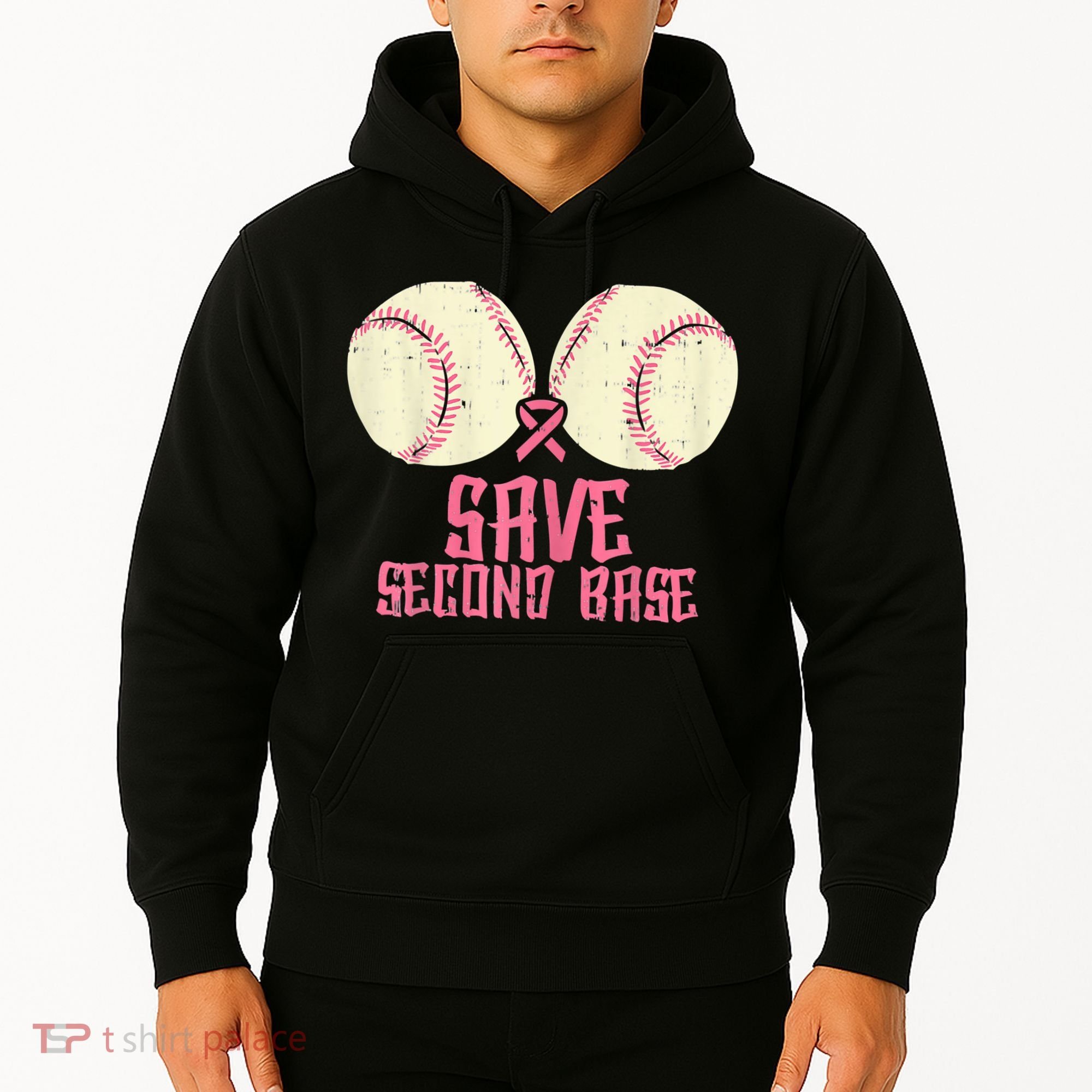 Support Save 2nd Base Breast Cancer Hoodie