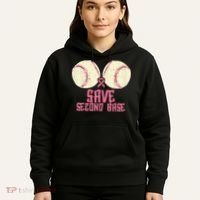 Support Save 2nd Base Breast Cancer Hoodie thumb 5