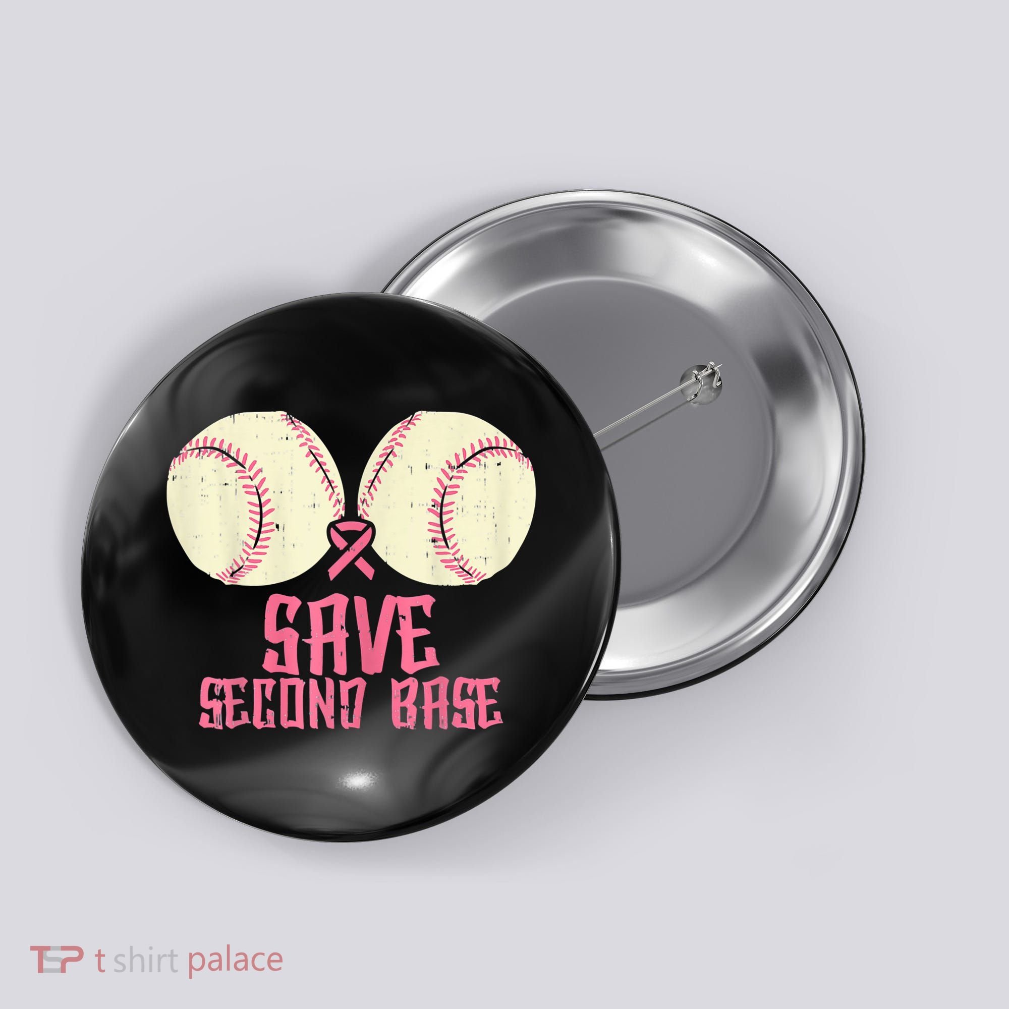 Support Save 2nd Base Breast Cancer Button